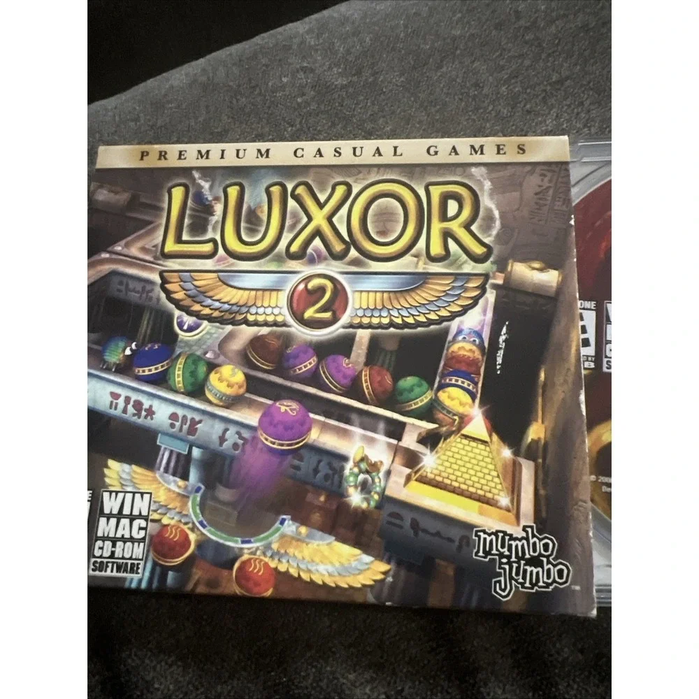 MumboJumbo Luxor 2 PC Mac CD-ROM Software OS X XP Multicolor Casual Puzzle Game